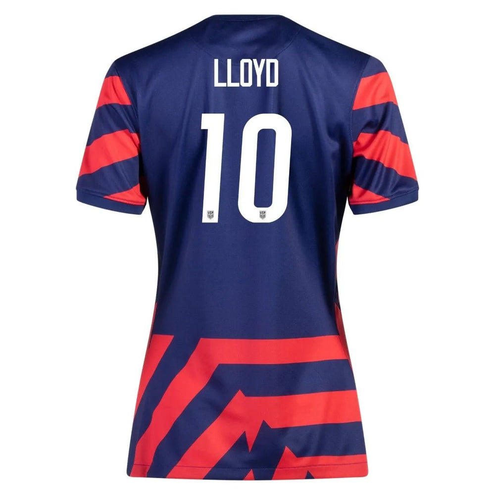 2021-22 USA Women Away Soccer Jersey - Navy-Red 