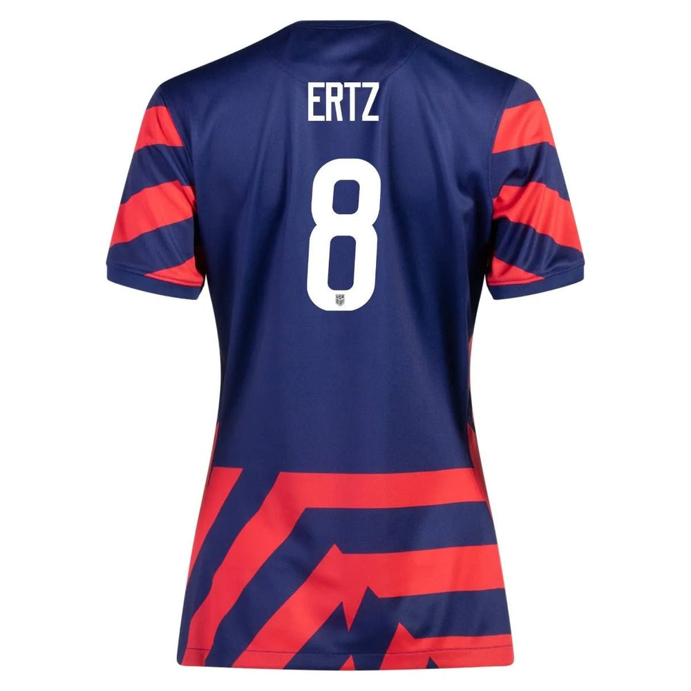 2021-22 USA Women Away Soccer Jersey - Navy-Red 