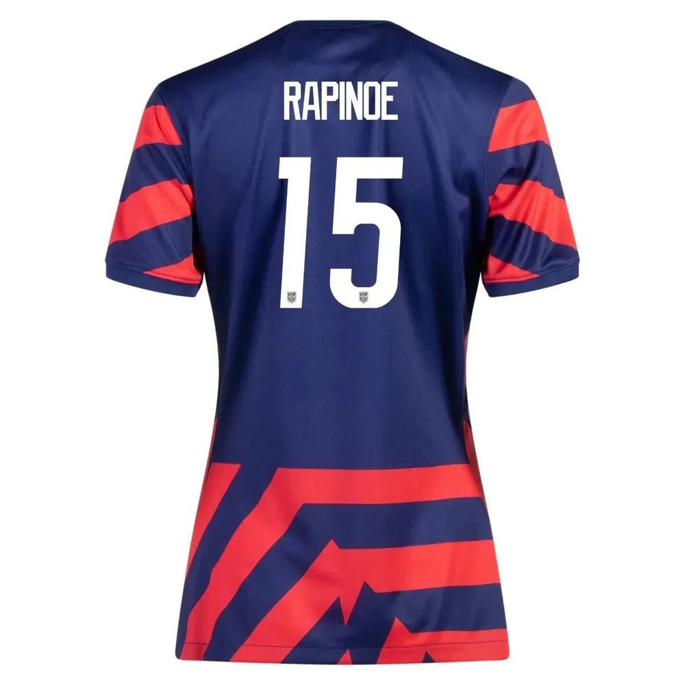 2021-22 USA Women Away Soccer Jersey - Navy-Red 
