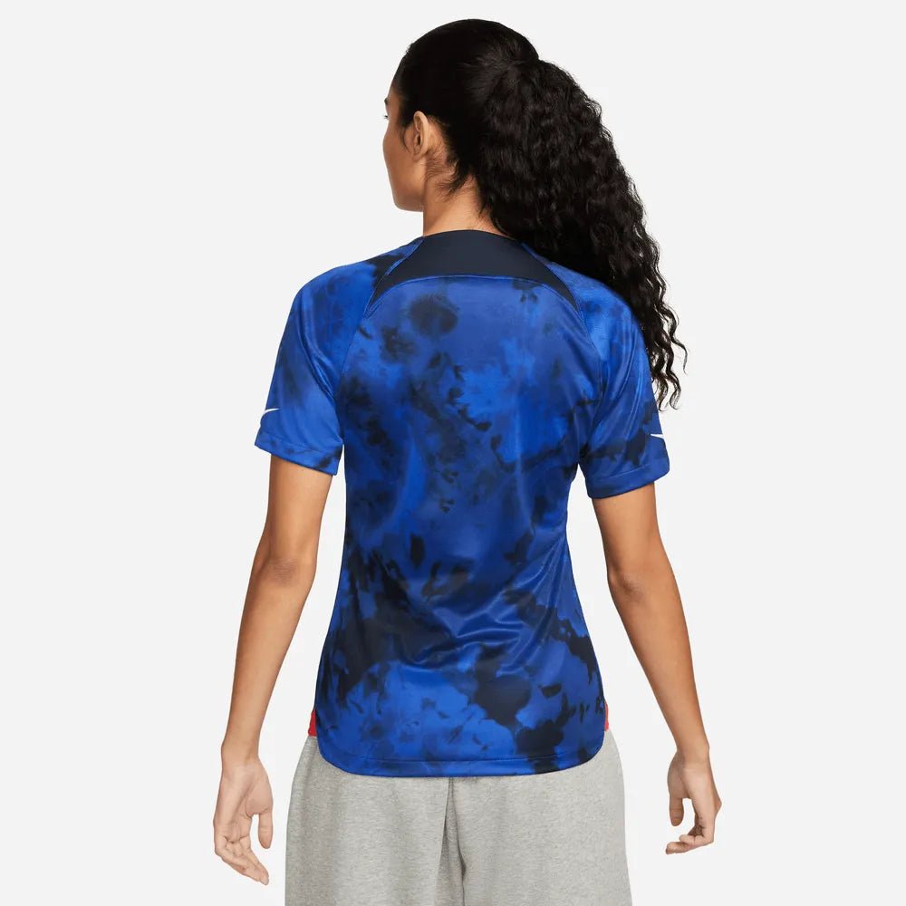 2022-23 USA Women's Away Soccer Jersey - Bright Blue-White 
