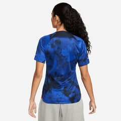 2022-23 USA Women's Away Soccer Jersey - Bright Blue-White 