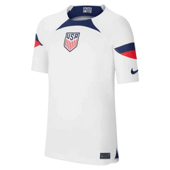 2022-23 USA Home Youth Soccer Jersey White-Loyal Blue 