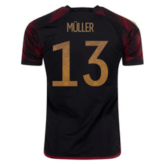 2022-23 Germany Away Soccer Jersey Black 