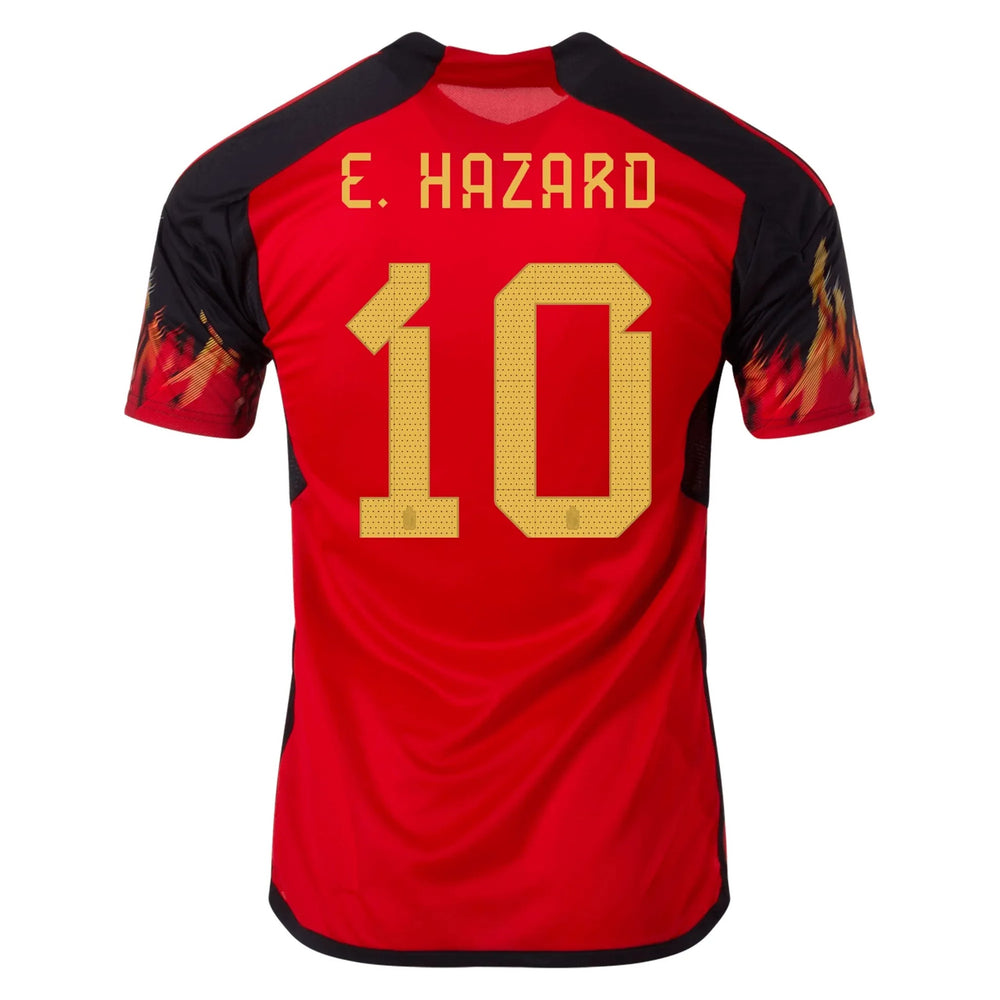 2022-23 Belgium Women's Home Soccer Jersey - Red-Black 