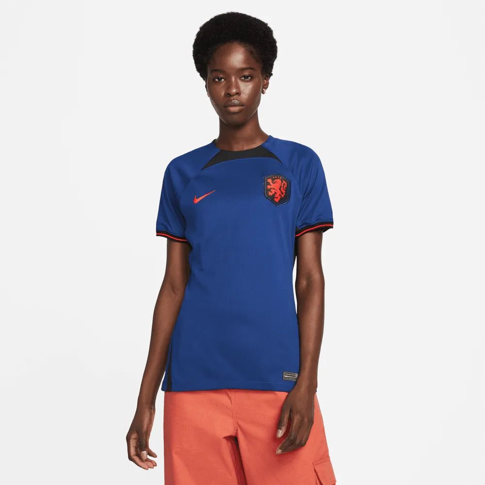 2022-23 Netherlands Women's Away Soccer Jersey - Deep Royal Blue 