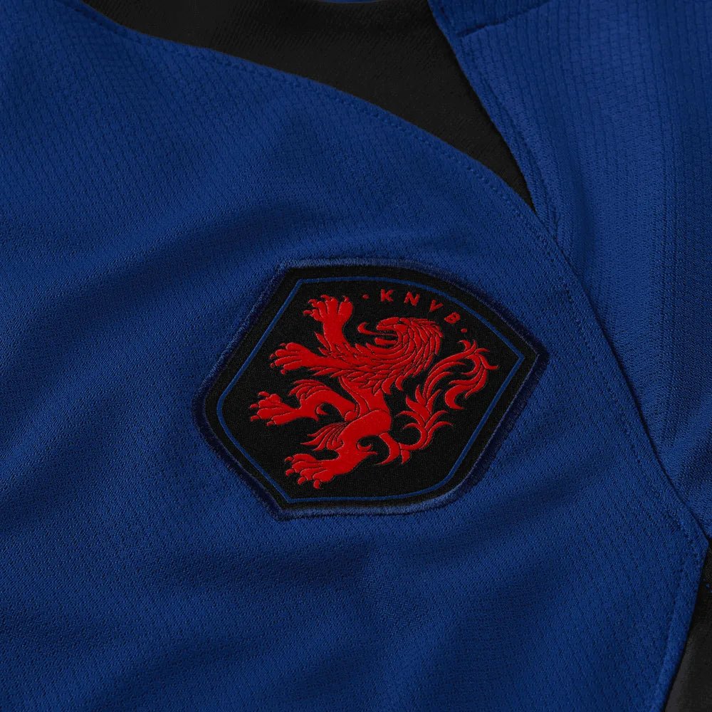 2022-23 Netherlands Women's Away Soccer Jersey - Deep Royal Blue 