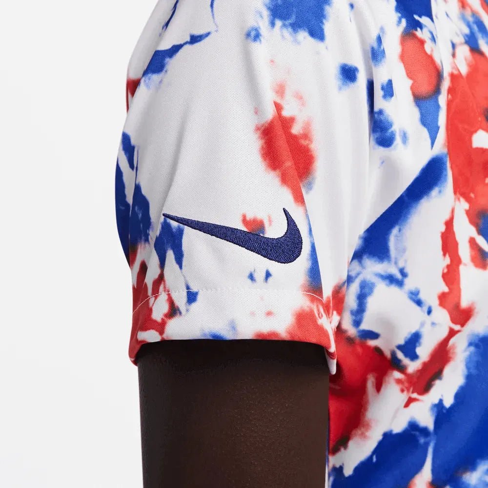 2022-23 USA Women's Pre-Match Soccer Jersey - White-Blue-Red 