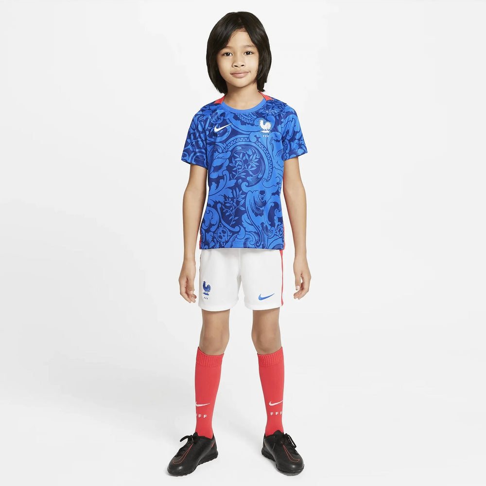 2022 France Kids' Mini Kit - Blue-White 