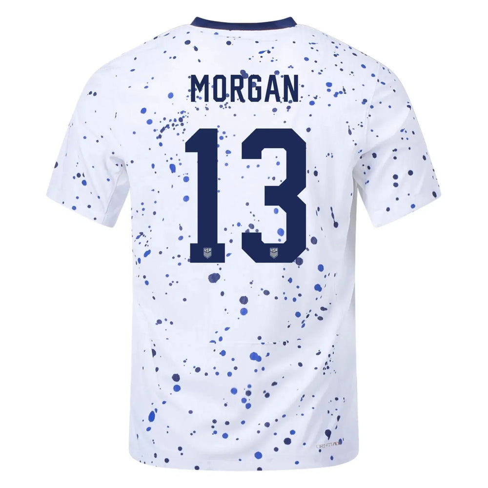 2023-24 USA Women's Home Authentic Soccer Jersey (No Stars) 