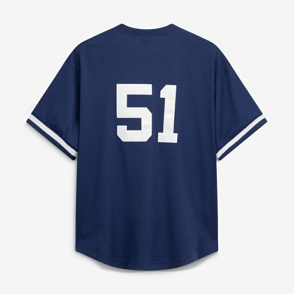 Bernie Williams New York Yankees Authentic Batting Practice Jersey - Navy | Mitchell & Ness