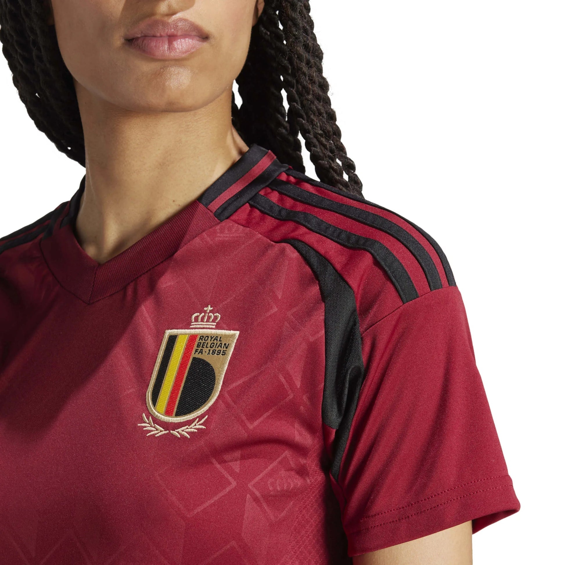 2024-25 Belgium Women's Stadium Home Soccer Jersey 