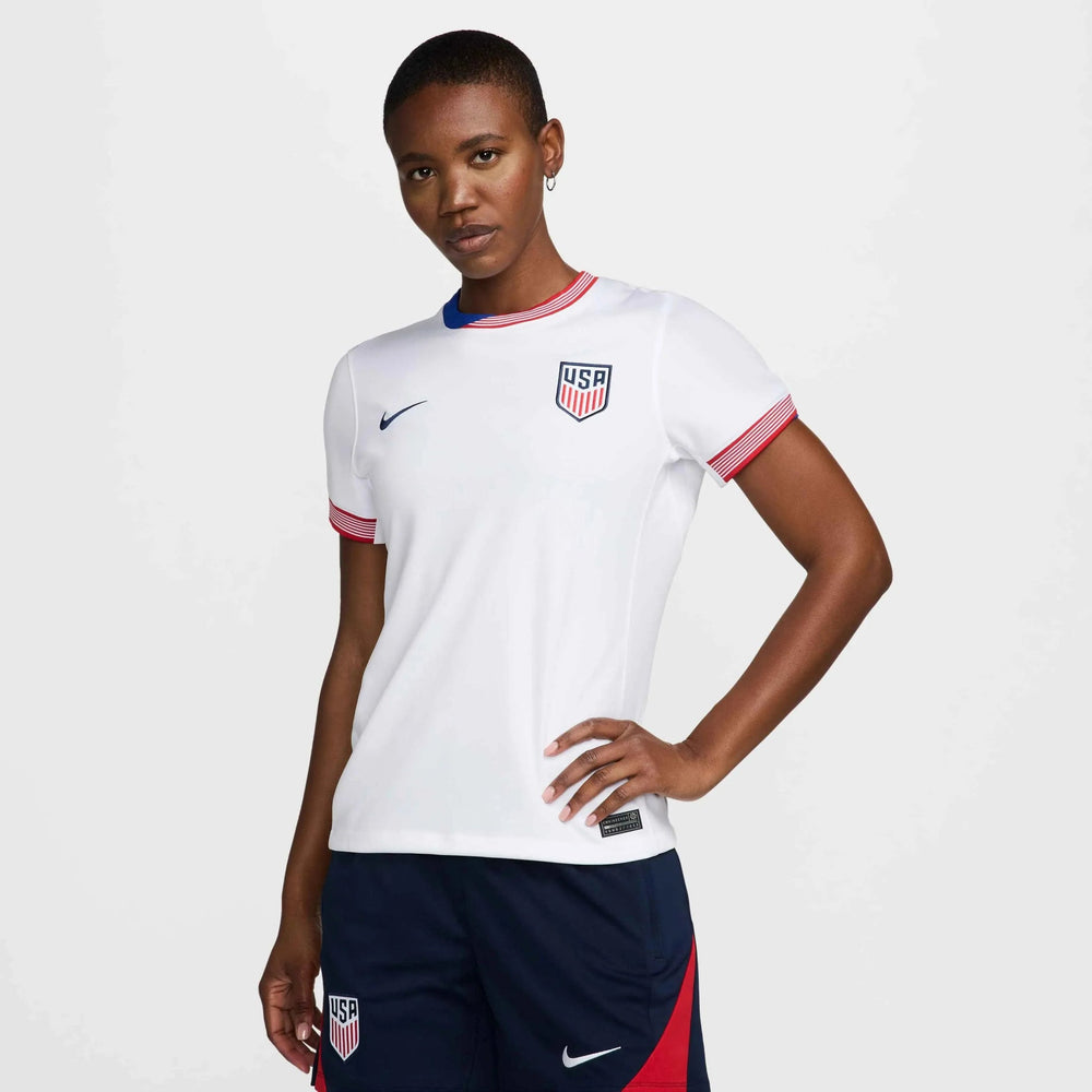 2024-25 USA Women's Stadium Home Soccer Jersey 
