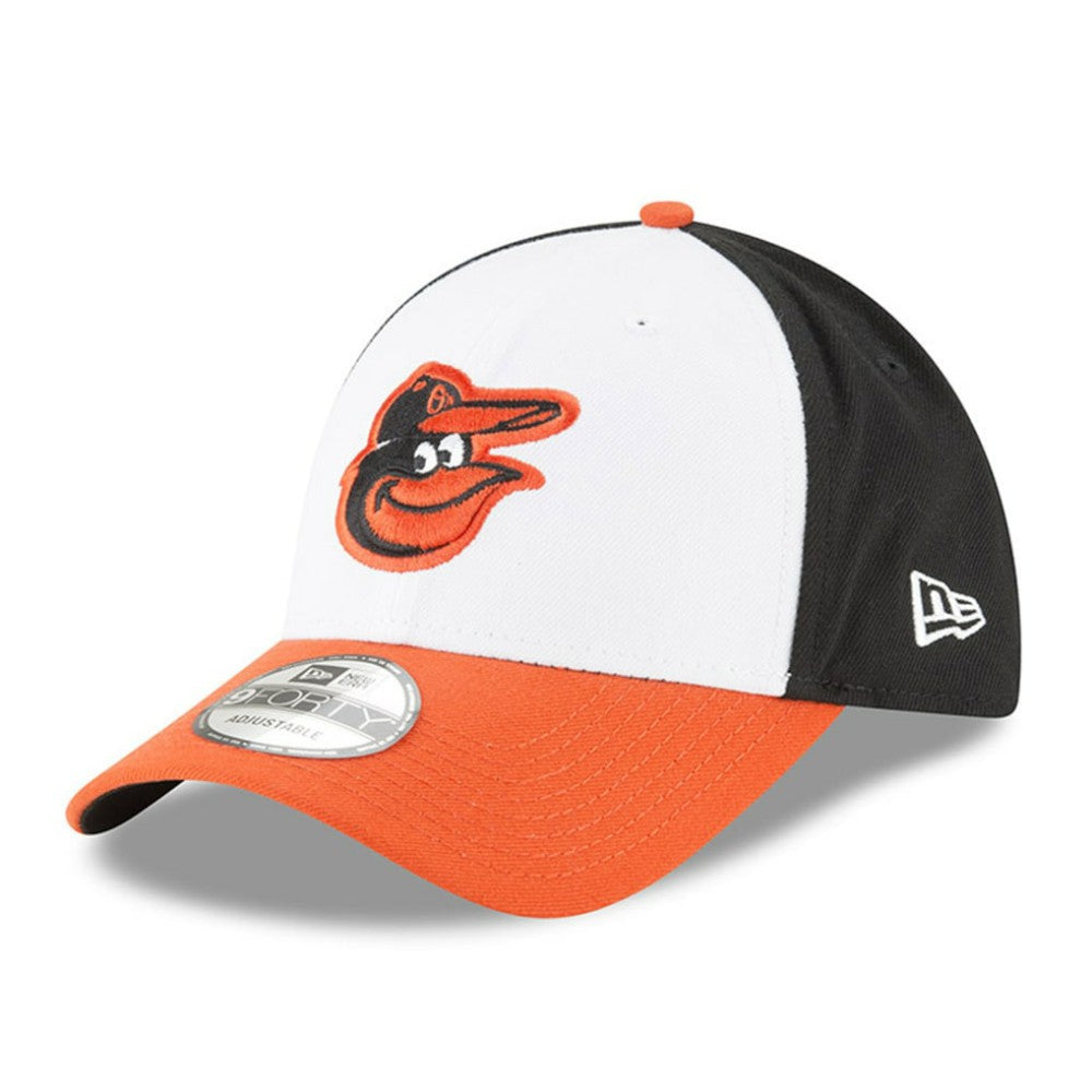 Baltimore Orioles Men's Logo League 9Forty Adjustable Hat - White | New Era