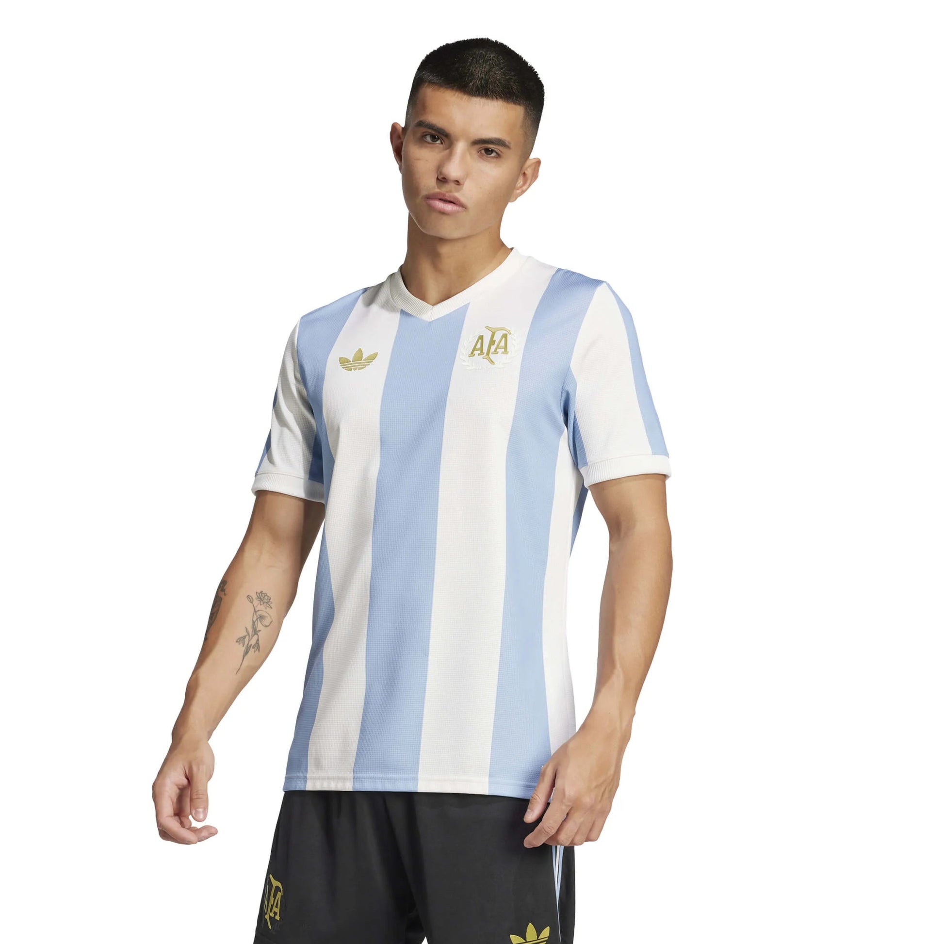 2025 Argentina Men's 50th Anniversary Stadium Soccer Jersey Ambient Sky / Cloud White 