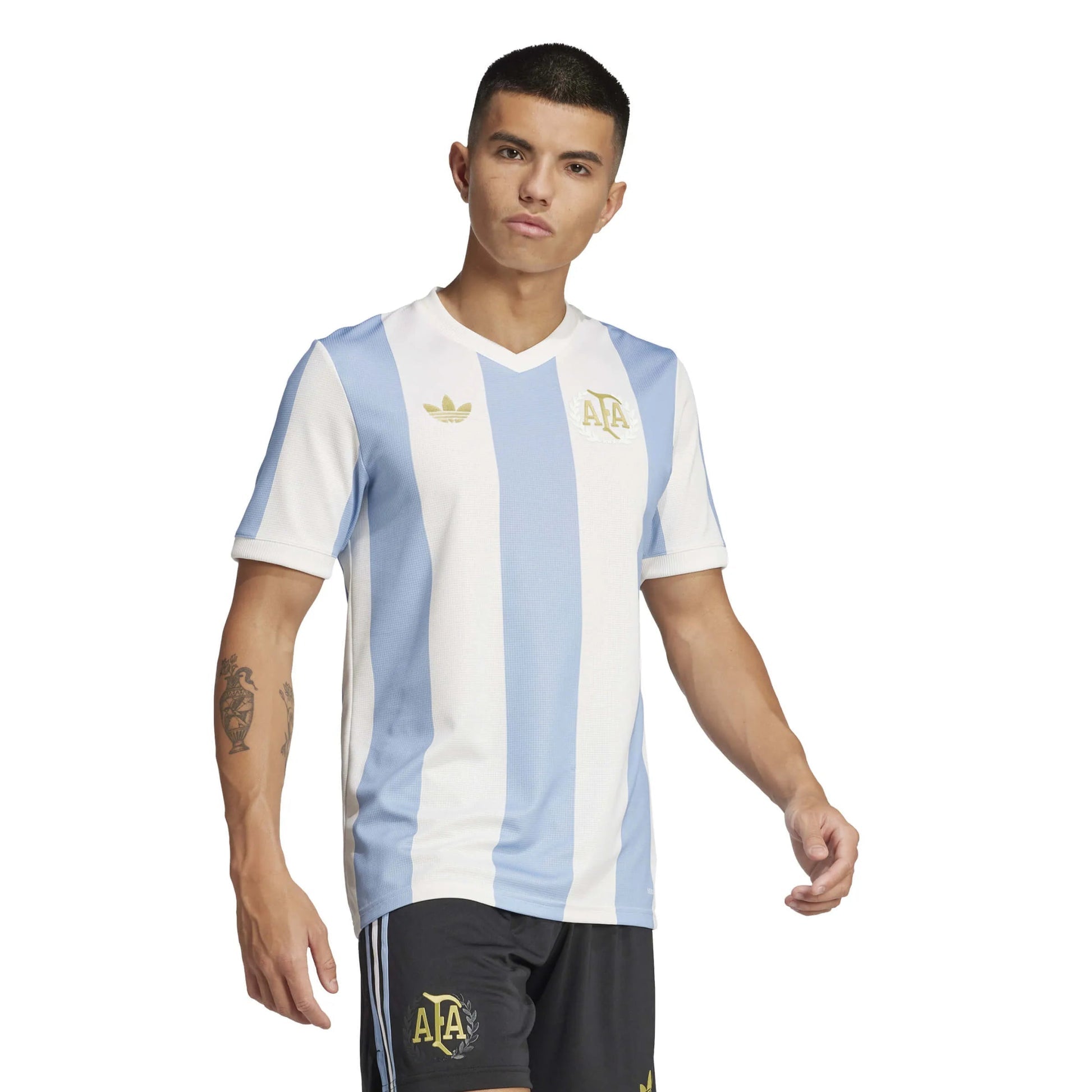 2025 Argentina Men's 50th Anniversary Stadium Soccer Jersey Ambient Sky / Cloud White 