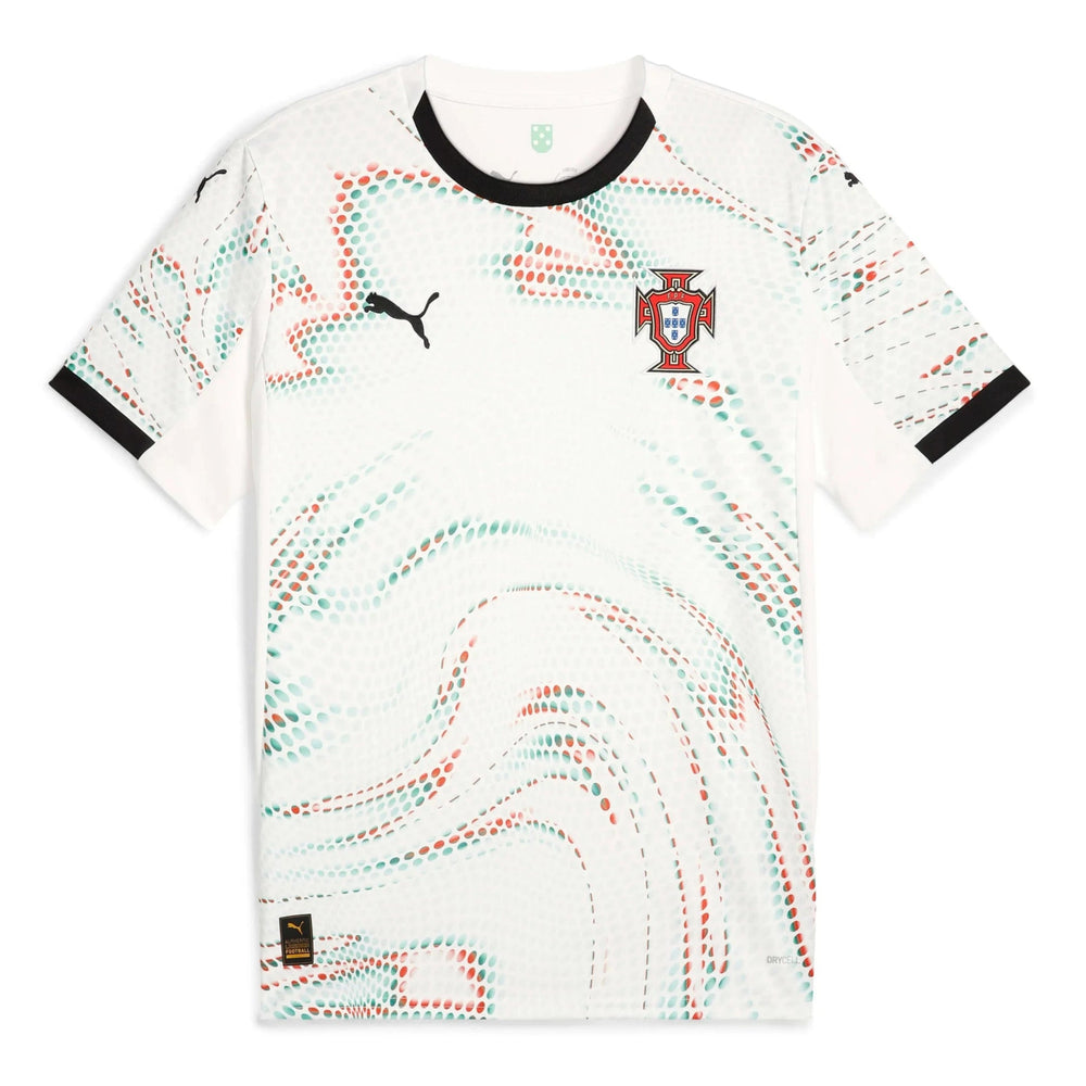 2025-26 Portugal Men's Stadium Away Soccer Jersey Puma White-Puma Black 
