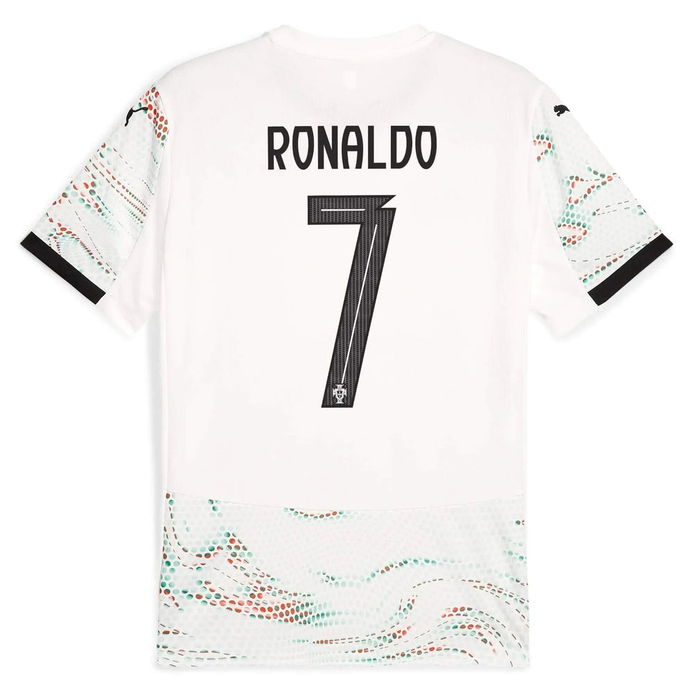 2025-26 Portugal Men's Stadium Away Soccer Jersey Puma White-Puma Black 