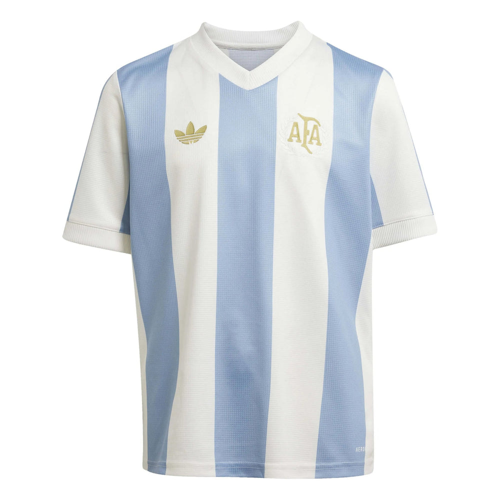 2025 Argentina Youth 50th Anniversary Stadium Soccer Jersey Ambient Sky / Cloud White 