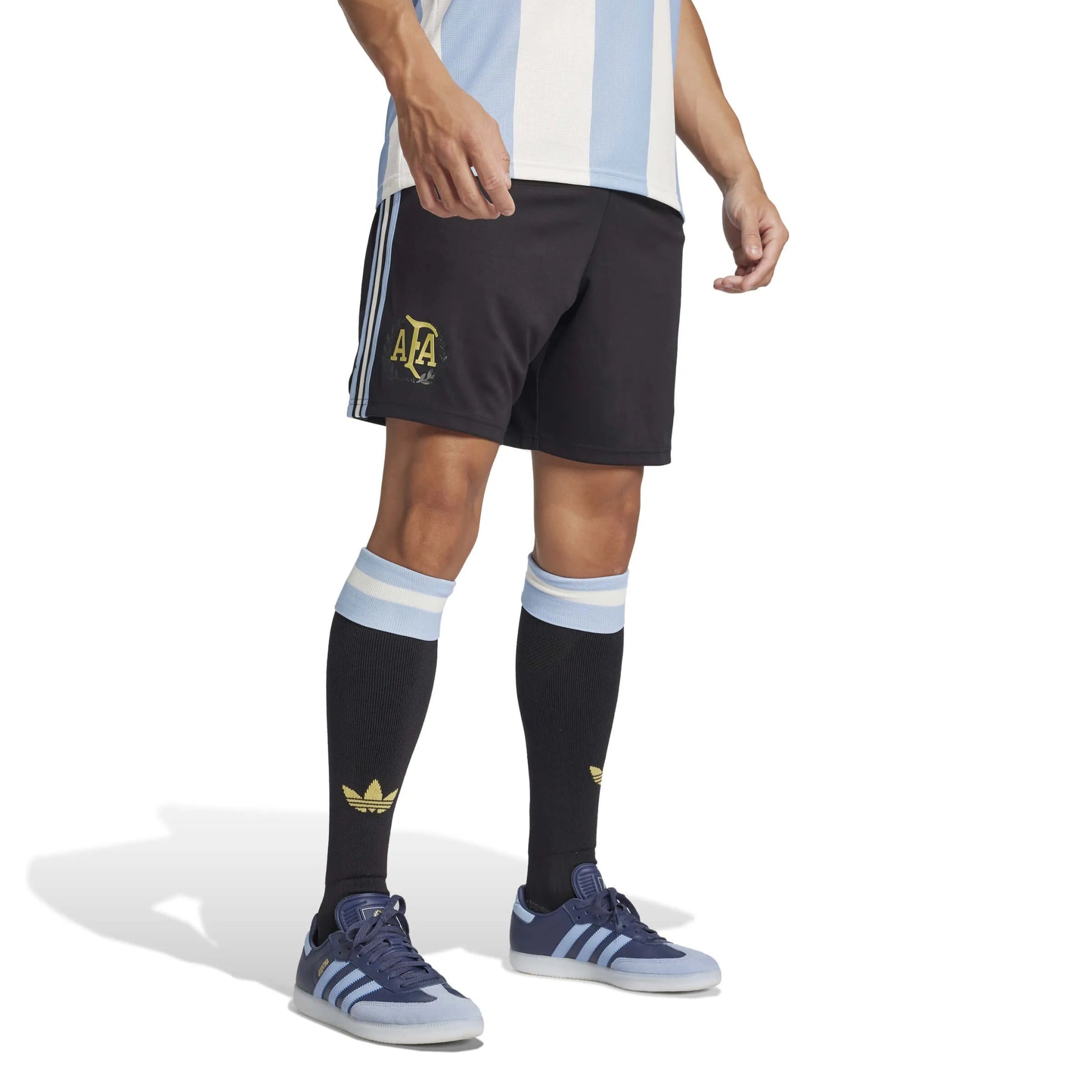 2025 Argentina Men's 50th Anniversary Soccer Shorts Black 