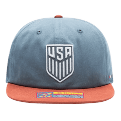Fan Ink Collection USA Swingman Snapback Hat Light Blue/Orange 