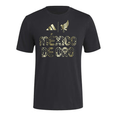 2025 Mexico Men's De Oro HOB Tee Black / Soccr-Mxs-Sxa 