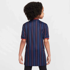 2025 USA Youth Stadium Away Soccer Jersey Obsidian/Challenge Red 