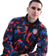 2025 USA Men's Academy Pro Anthem Jacket Obsidian/Challenge Red 