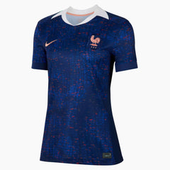 2025 France Women's Stadium Home Soccer Jersey Blue Void/Light Madder Root 