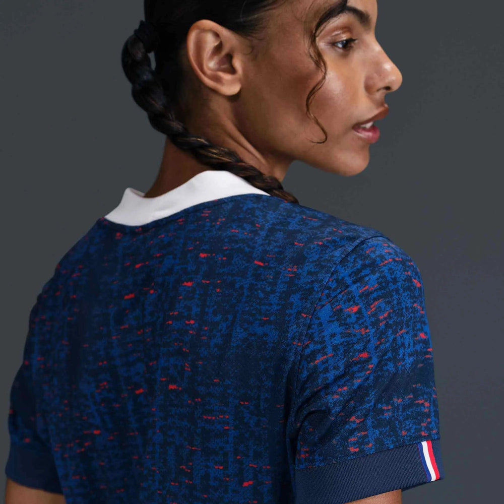 2025 France Women's Stadium Home Soccer Jersey Blue Void/Light Madder Root 