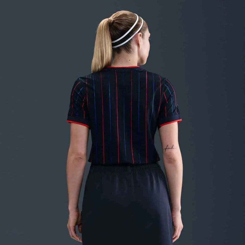 2025 USA Women's 4-Star Authentic Away Soccer Jersey Obsidian/Challenge Red/Challenge Red 