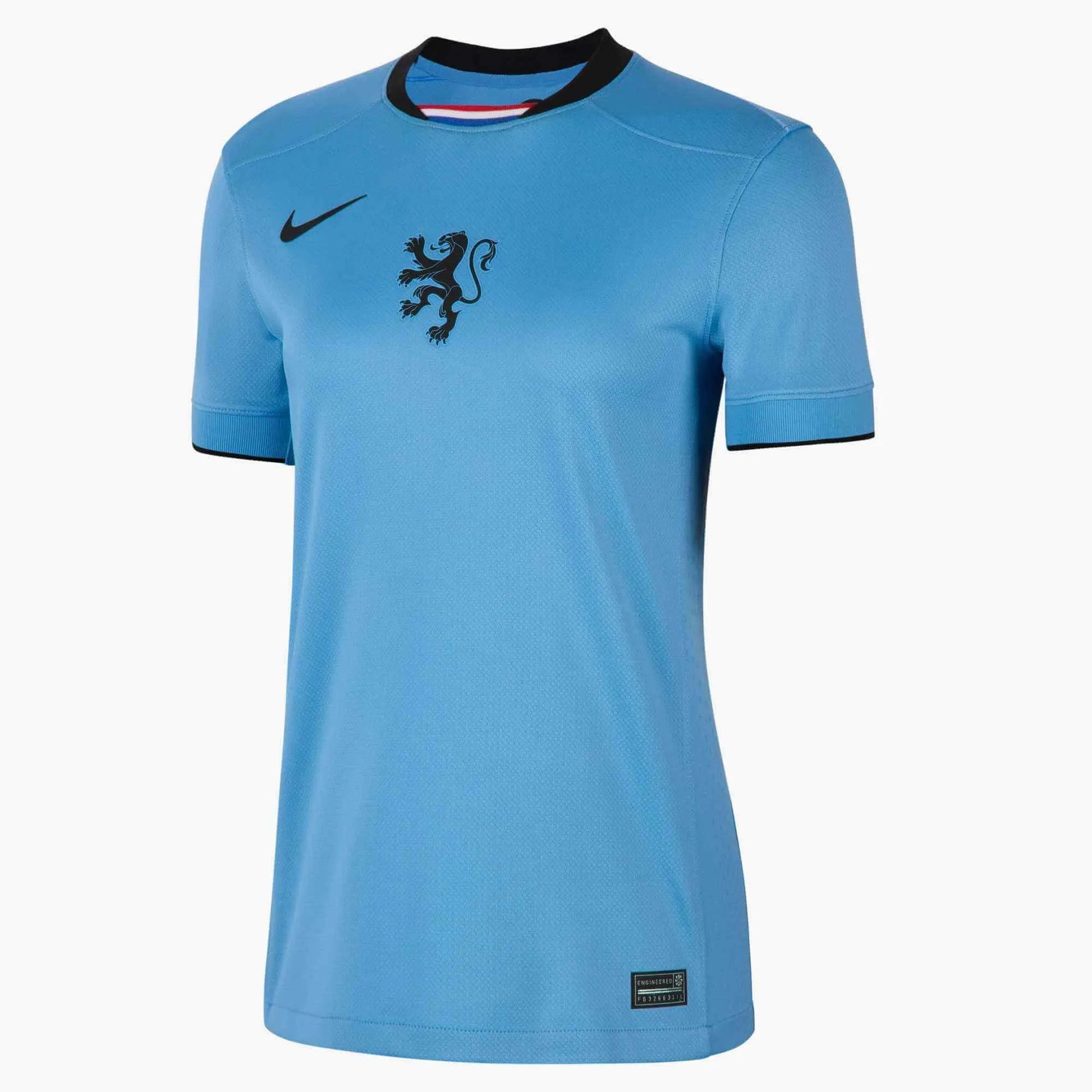 2025 Netherlands Women's Stadium Away Soccer Jersey Blue Beyond/Black 