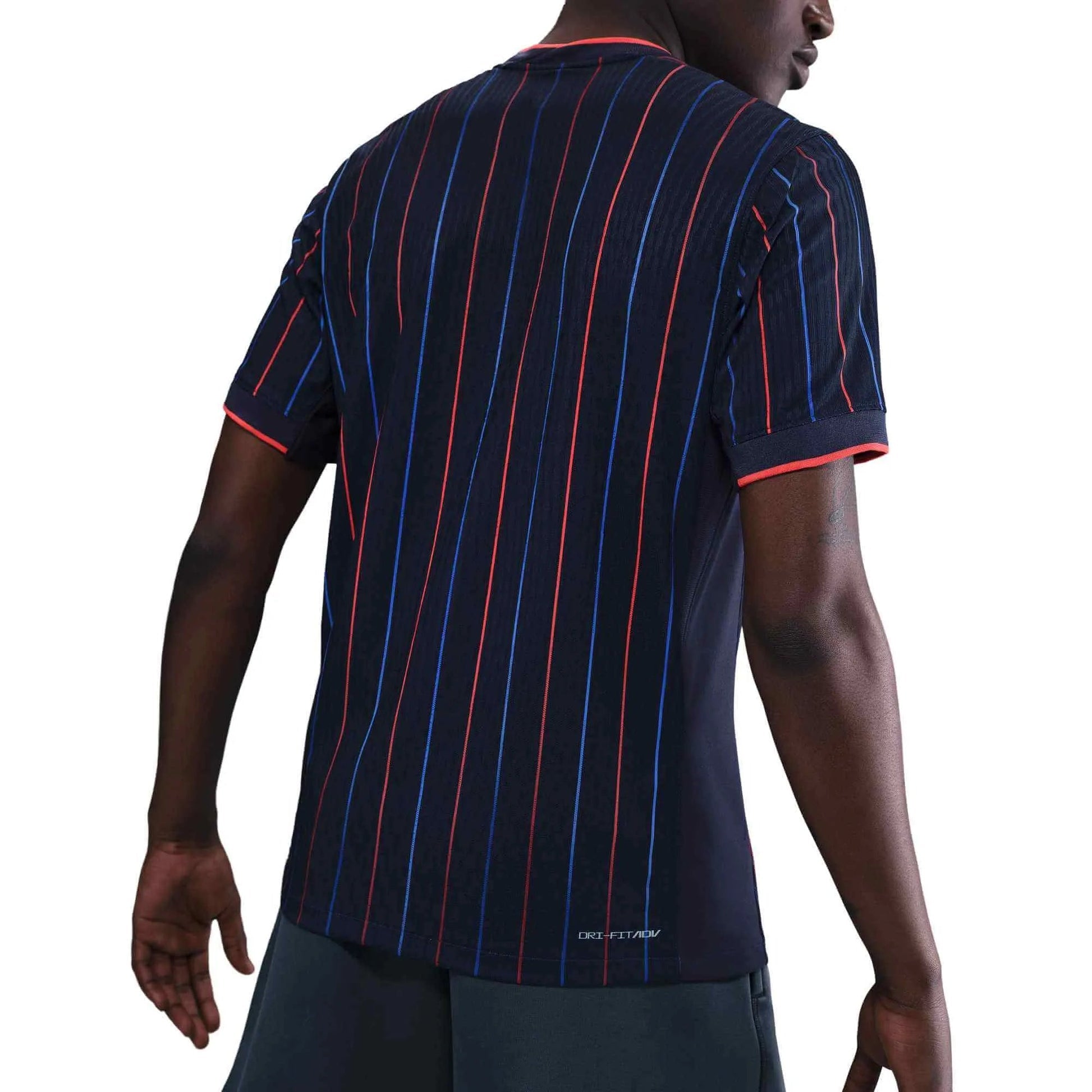 2025 USA Men's Authentic Away Soccer Jersey Obsidian/Challenge Red 