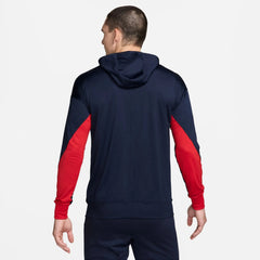 2024-25 USA Men's Strike Hoodie Track Jacket Obsidian/Sport Red/White 