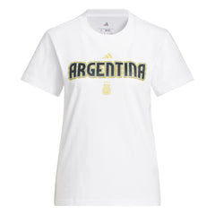 2026 Argentina Women's World Cup HJH Tee White 
