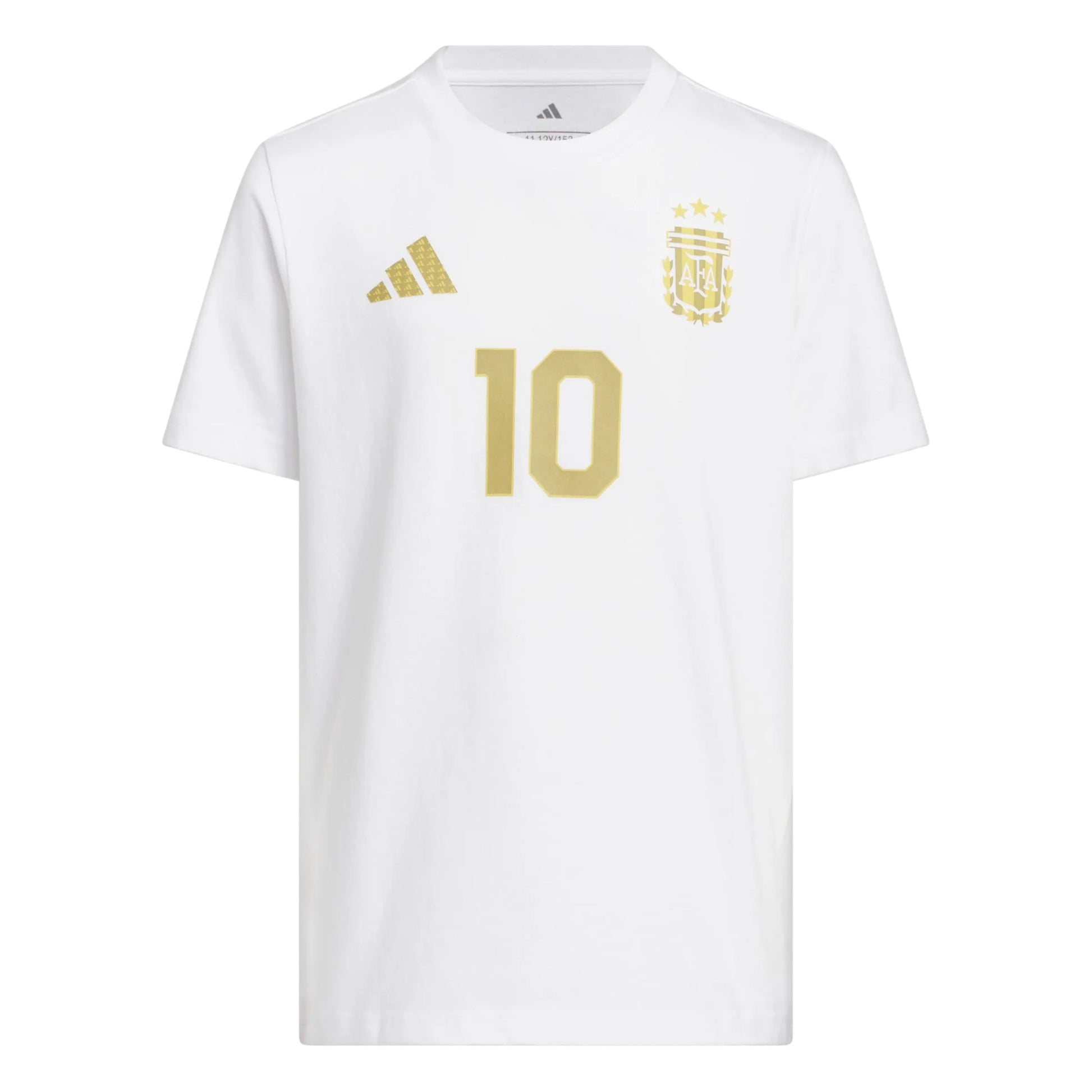 2026 Argentina Youth Messi Name And Number Tee White 
