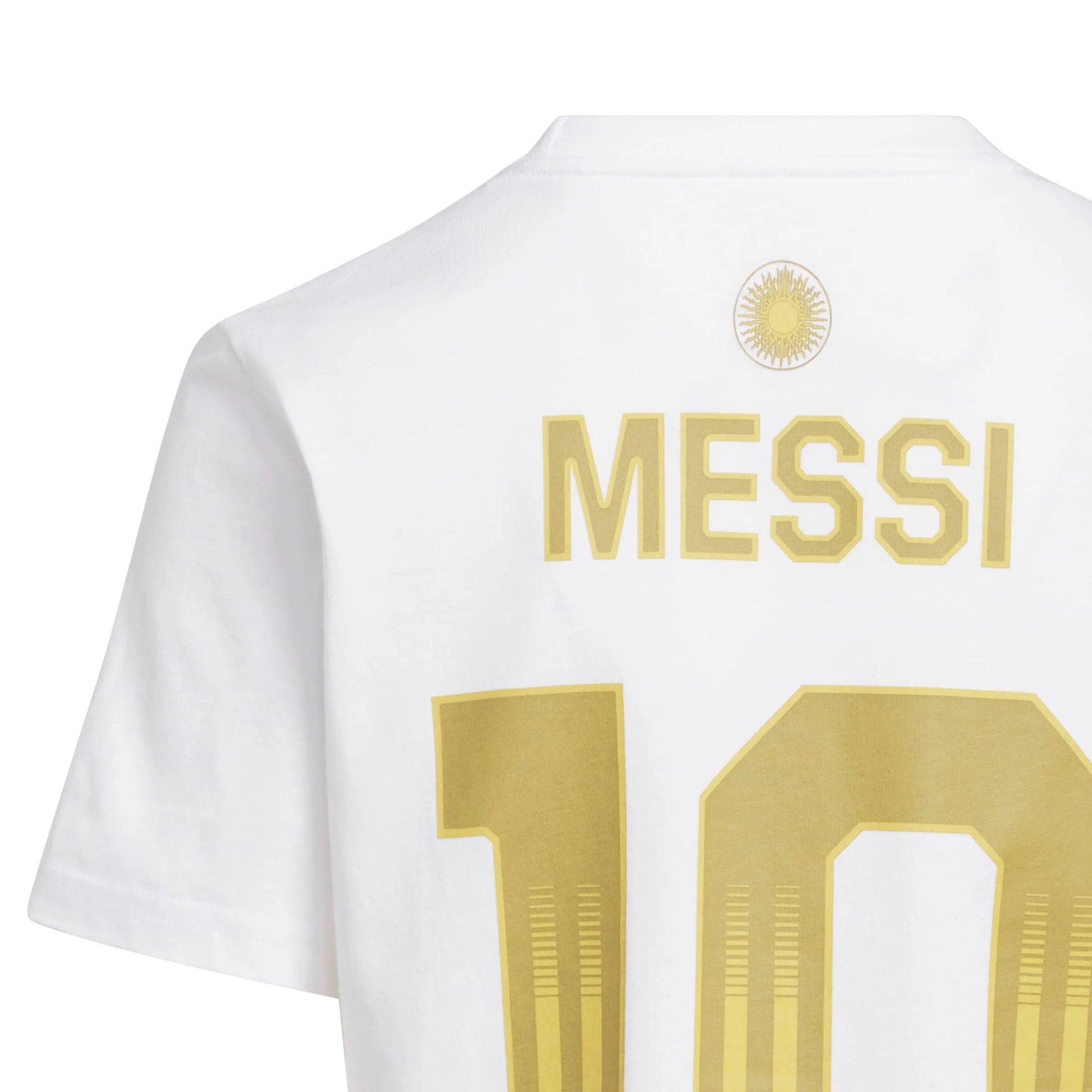 2026 Argentina Youth Messi Name And Number Tee White 
