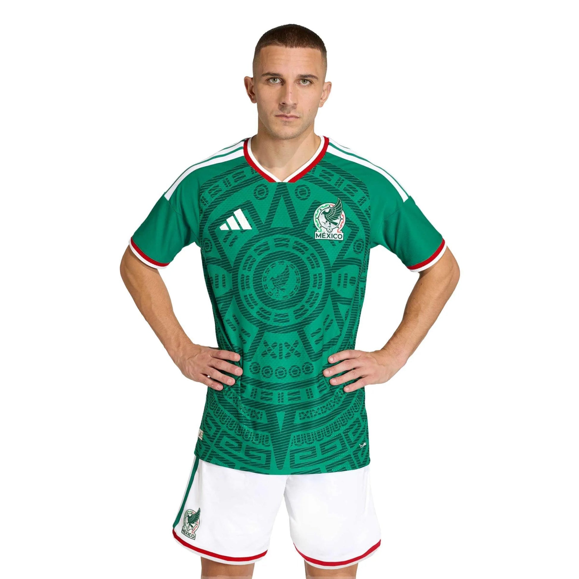 2026 Mexico Men's Authentic Home Soccer Jersey Bold Green 