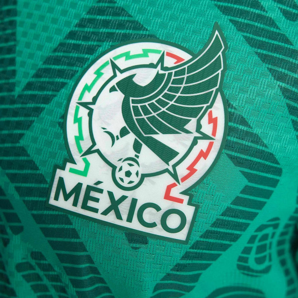 2026 Mexico Men's Authentic Home Soccer Jersey Bold Green 