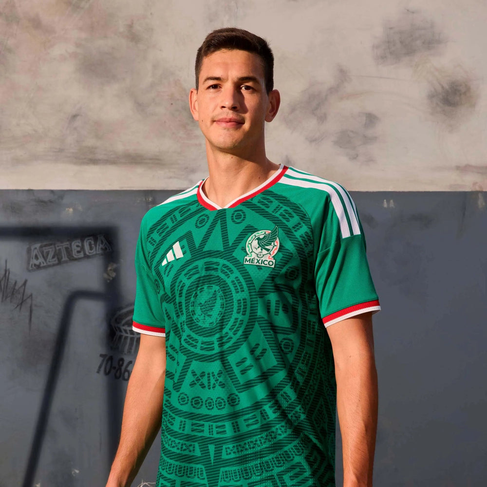 2026 Mexico Men's Authentic Home Soccer Jersey Bold Green 