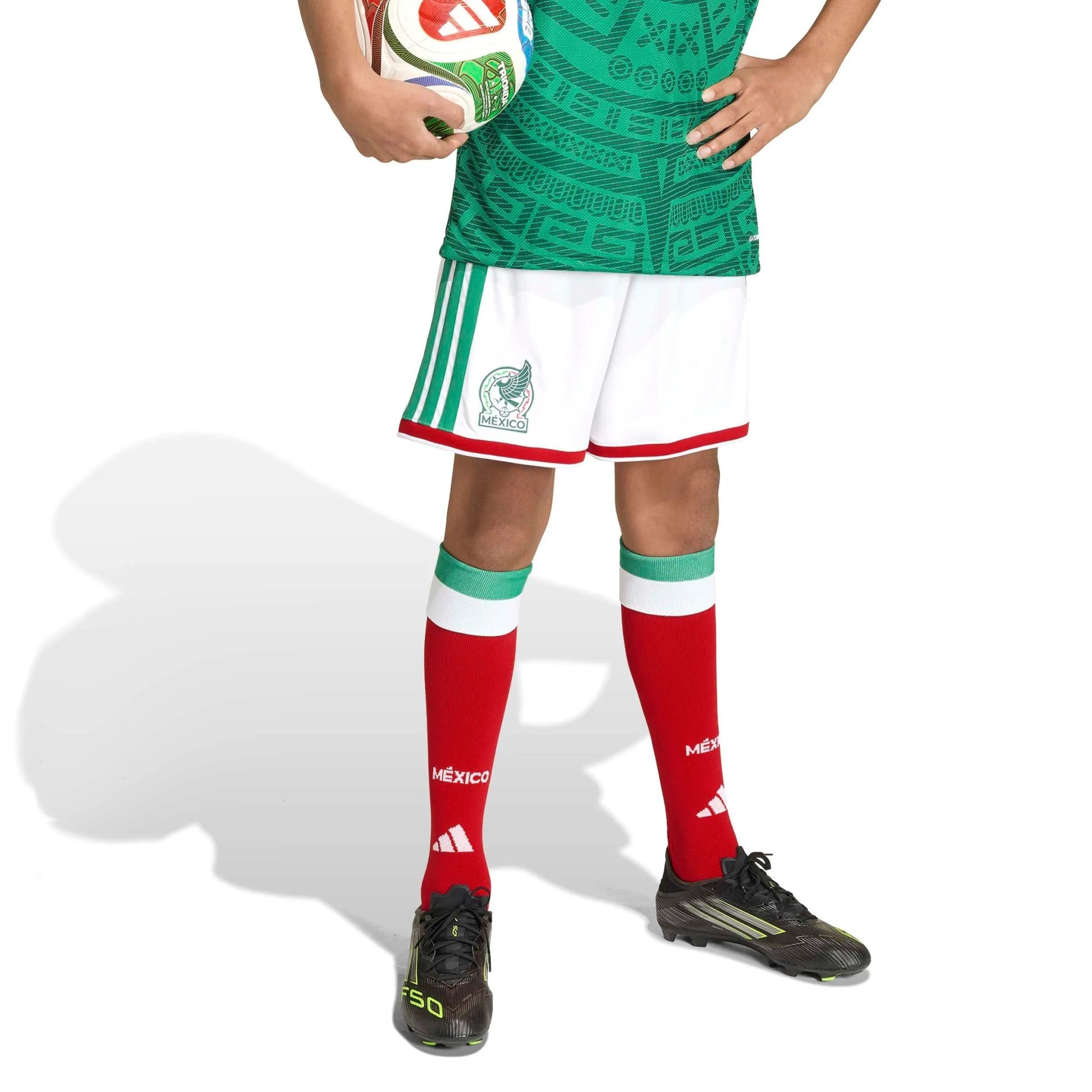 2026 Mexico Youth Home Shorts White 
