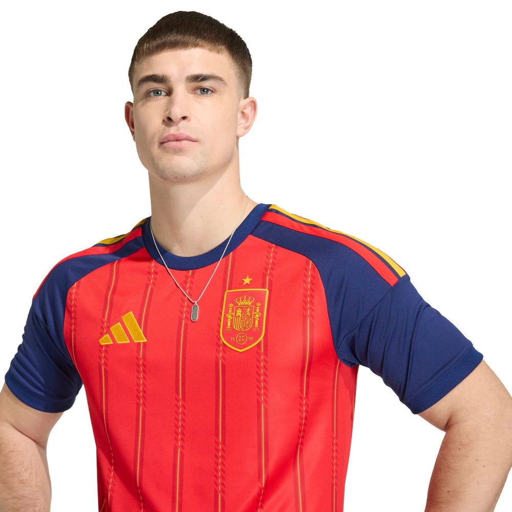 2026 Spain Men's Stadium Home Soccer Jersey Vivid Red 