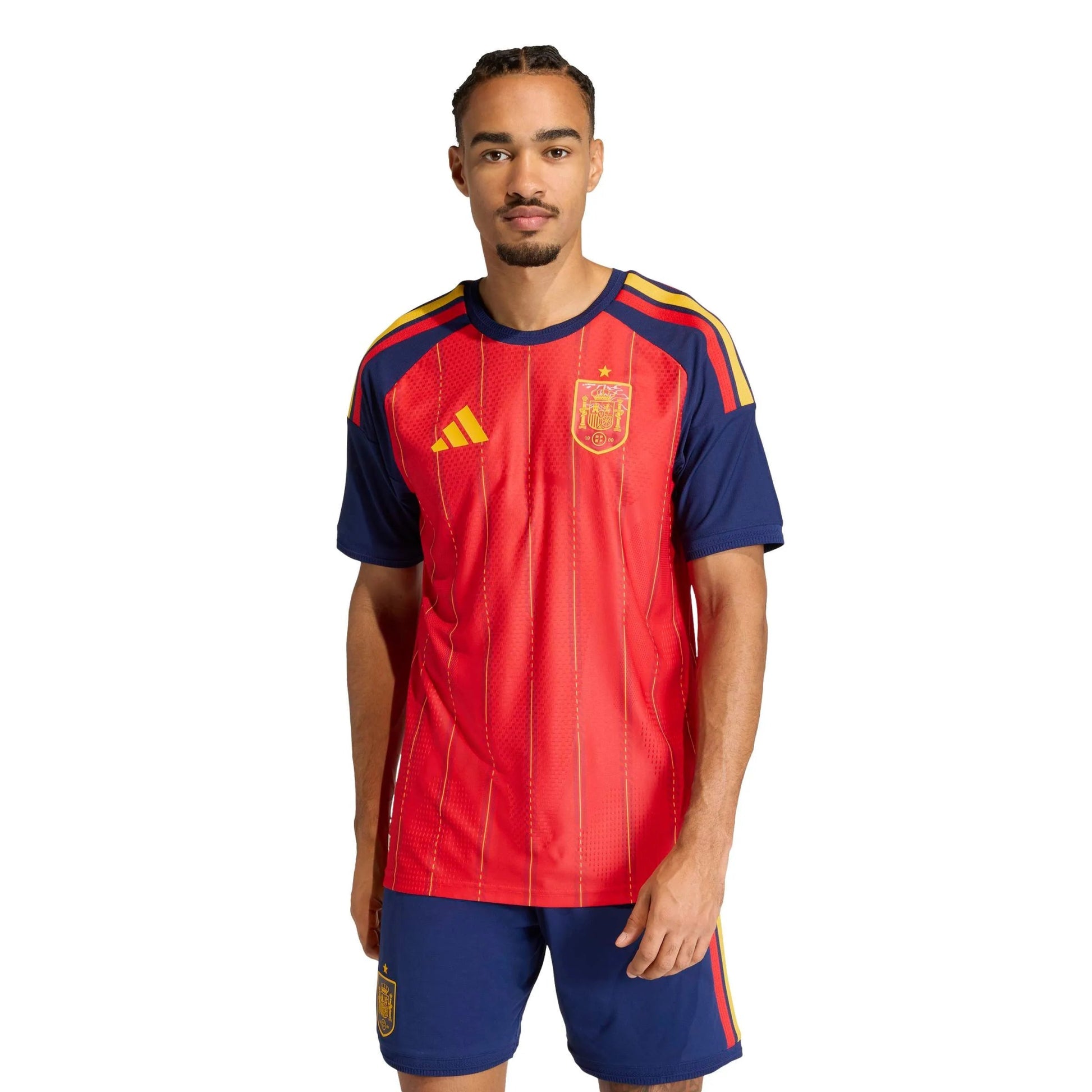 2026 Spain Men's Authentic Home Soccer Jersey Vivid Red 