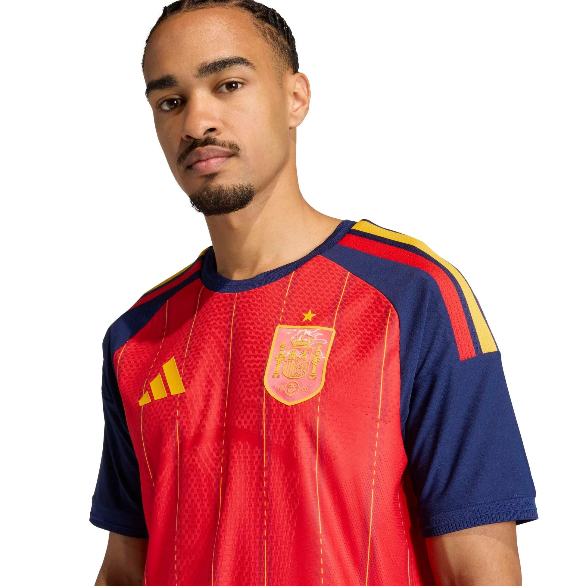 2026 Spain Men's Authentic Home Soccer Jersey Vivid Red 