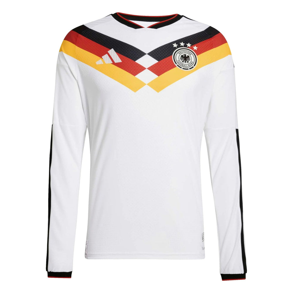 2026 Germany Men's Authentic Home Long-Sleeve Soccer Jersey White 
