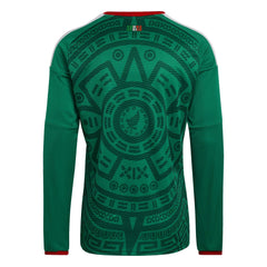 2026 Mexico Men's Stadium Home Long-Sleeve Soccer Jersey Bold Green 