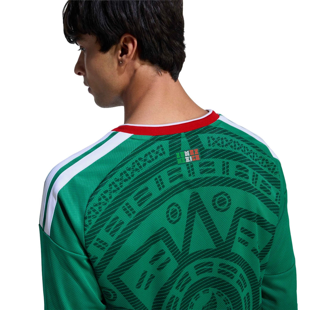 2026 Mexico Men's Stadium Home Long-Sleeve Soccer Jersey Bold Green 