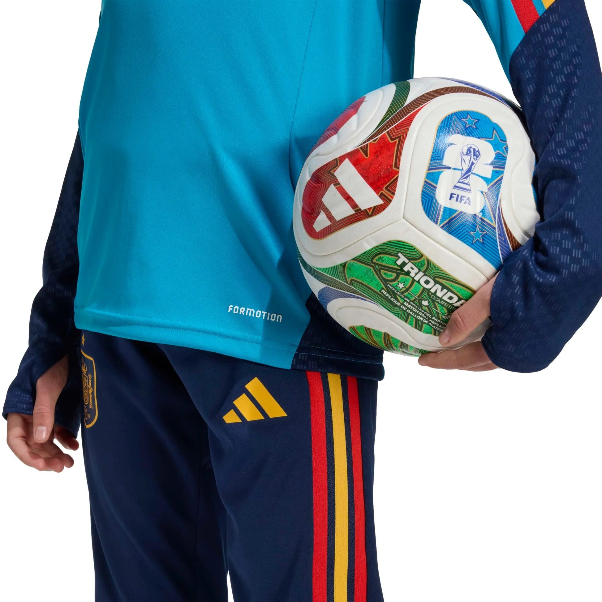 2026 Spain Youth Tiro Training Top Bold Aqua 