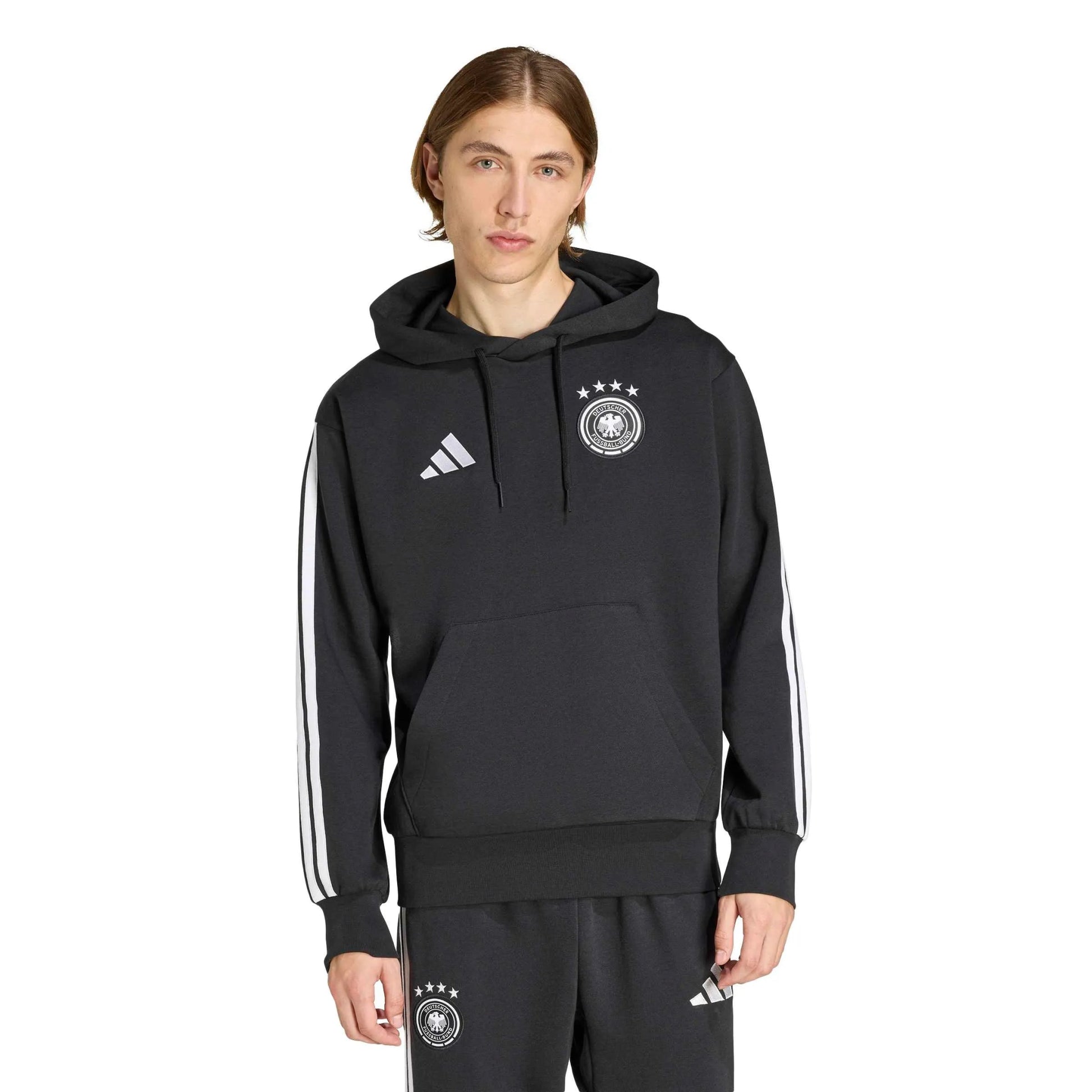 2026 Germany Men's DNA Fleece Hoodie Black 