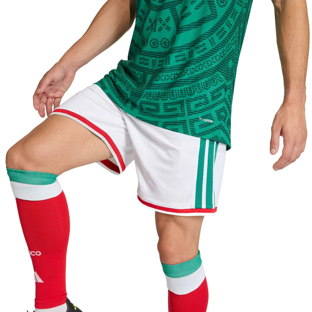 2026 Mexico Men's Authentic Home Shorts White 