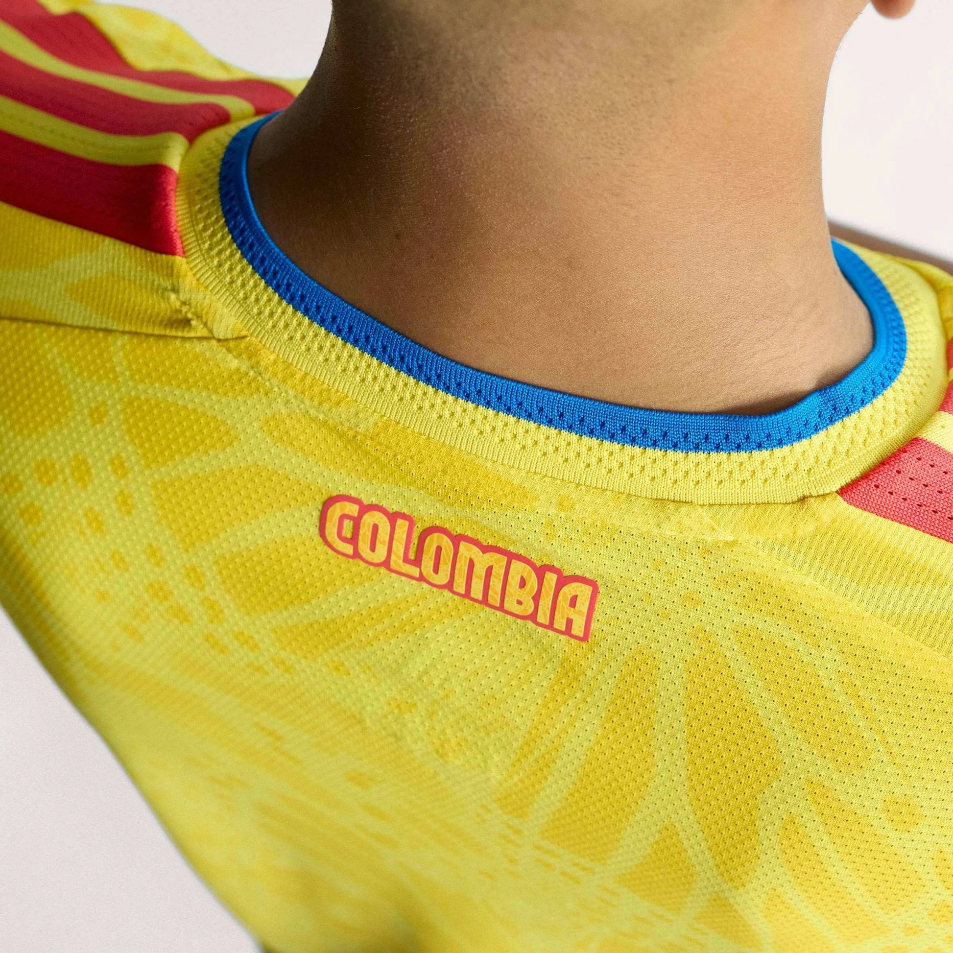 2026 Colombia Men's Authentic Home Soccer Jersey Impact Yellow 